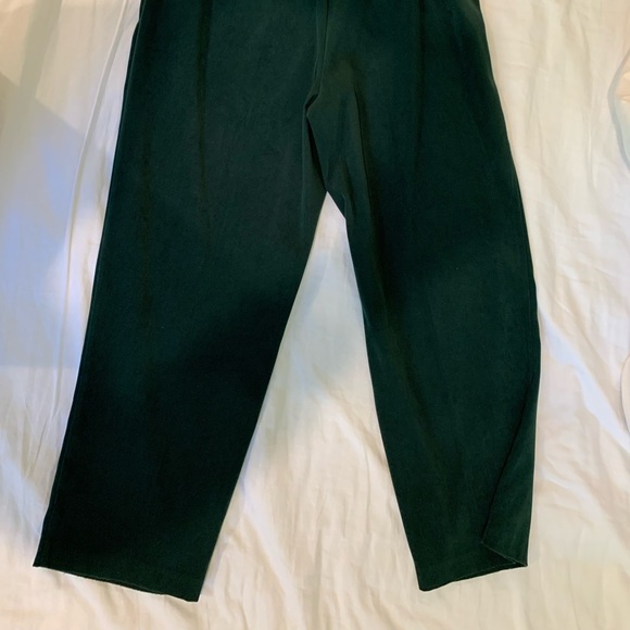 green velvety baggy pants - Picture 3 of 3